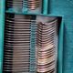 Silver metal cutlery set art deco goldsmith ATO 49 pieces