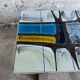 1970s Belgian Ceramic Mosaic Coffee Table by Belarti/Denisco — Multicolour Tiles, Black Metal Frame