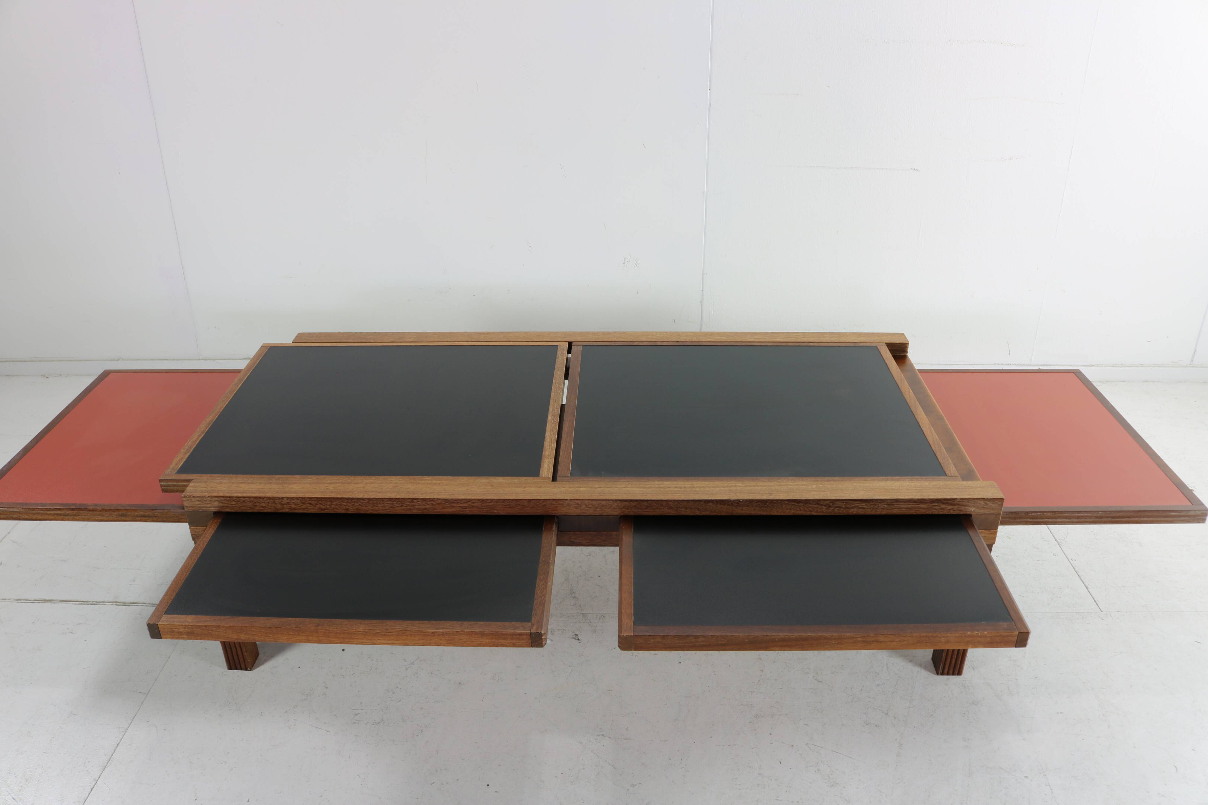 Eighties design coffee table by Bernard Vuarnesson for Bellato