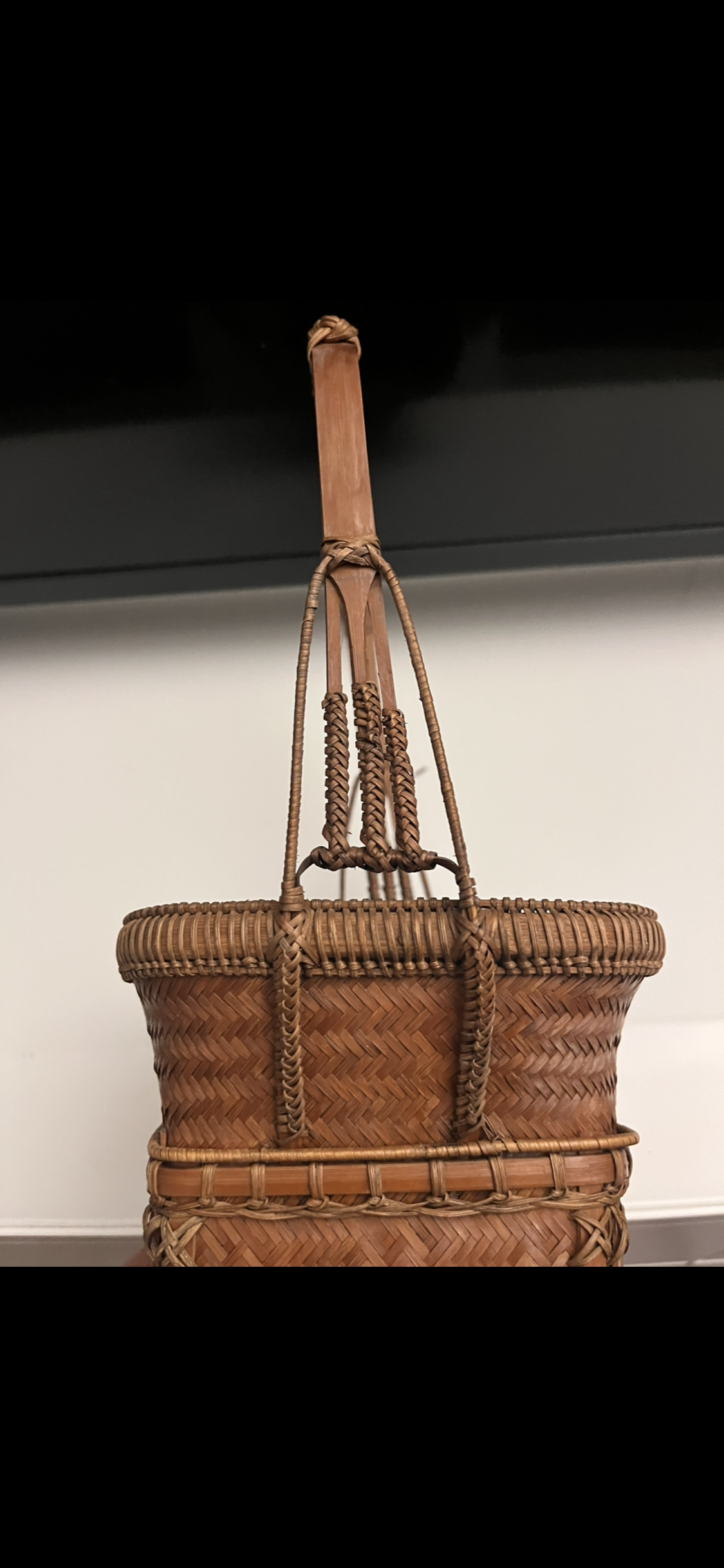 wicker flower basket