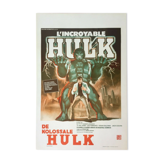 Movie poster "The Incredible Hulk" Lou Ferrigno 37x55cm 1978