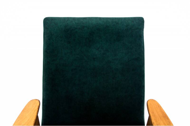 Two vintage green armchairs by Jaroslav Šmídek for Jitona, Czechoslovakia, 1960s