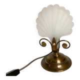 Deknudt bronze scallop shell lamp