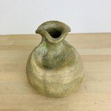 Vase boule forme libre grès vintage