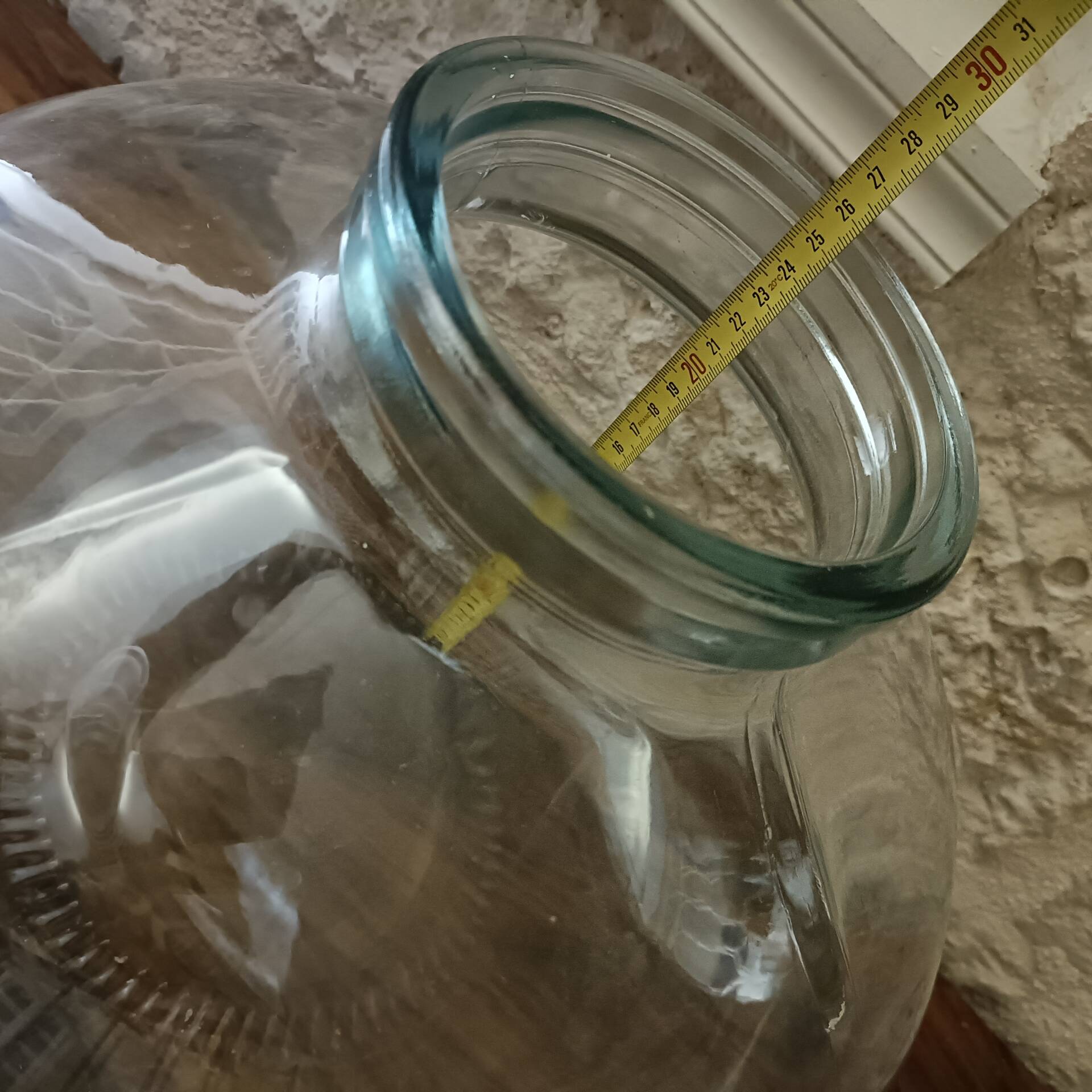 Grand vase, bonbonne en verre