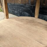 Raw round coffee table
