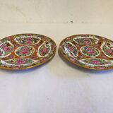 Asian Porcelain Plates Floral Decor