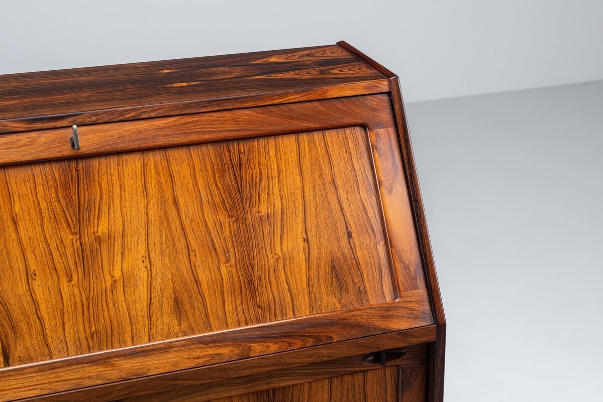 Cabinet secrétaire H.W. Klein en palissandre Bramin Danemark 1960