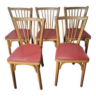 5 chaises de bistrot baumann