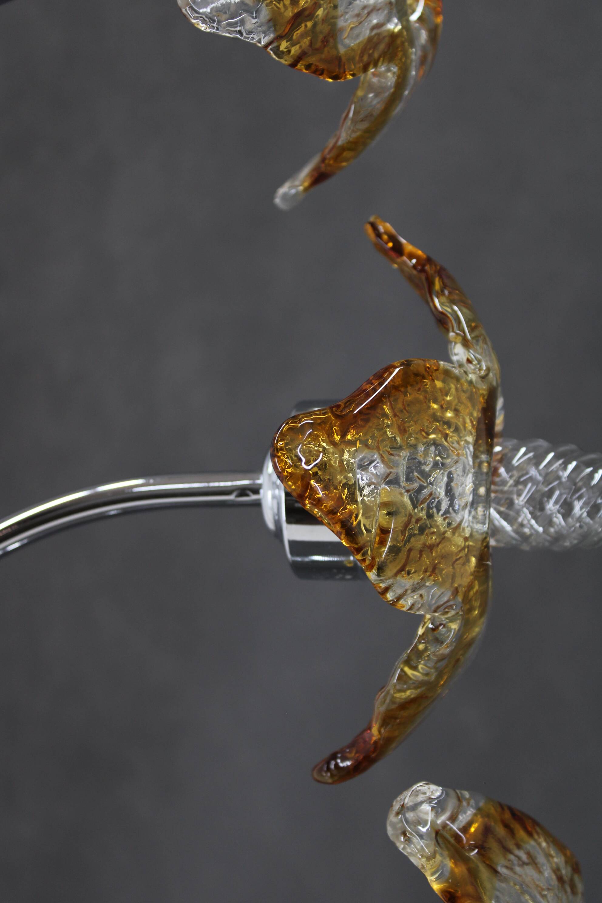 1980s Floor Lamp with Murano Glass ,Italy
