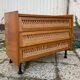 Commode en rotin et bois vintage