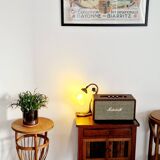 Rattan worker pedestal table from the 1950s
