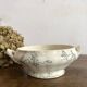 iron earth fruit bowl, old vegetable dish with poppies, Choisy le Roi