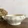 iron earth fruit bowl, old vegetable dish with poppies, Choisy le Roi