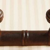 Bamboo-style wooden coat rack/wall hook