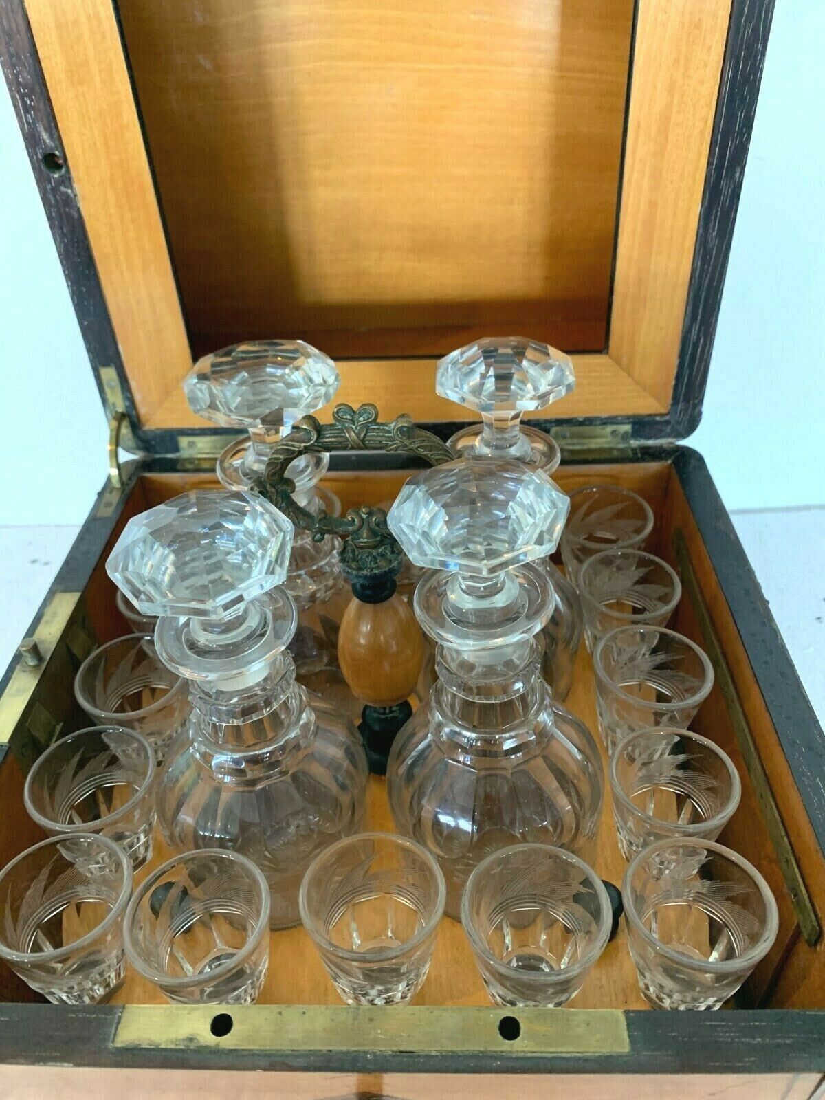 Cave has Charles X-style liqueur in 19th century lemon wood veneer