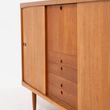 Buffet haut de Henry W. Klein pour Bramin en teck (Danemark, années 1960).