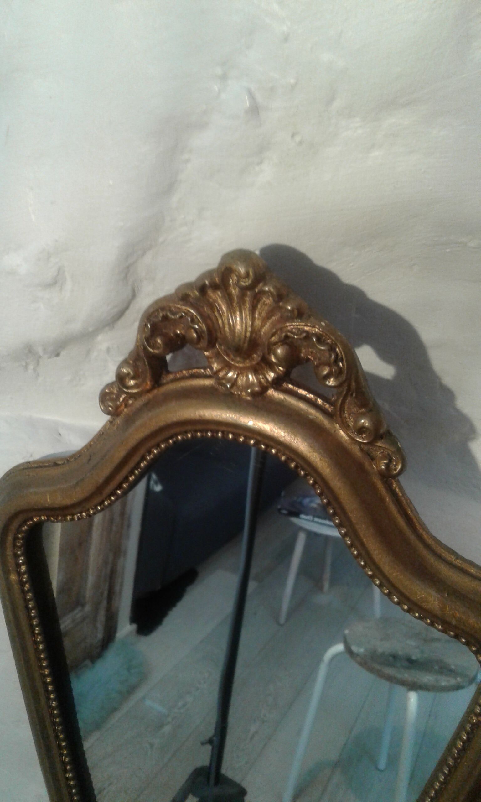 Golden mirror 25x39cm