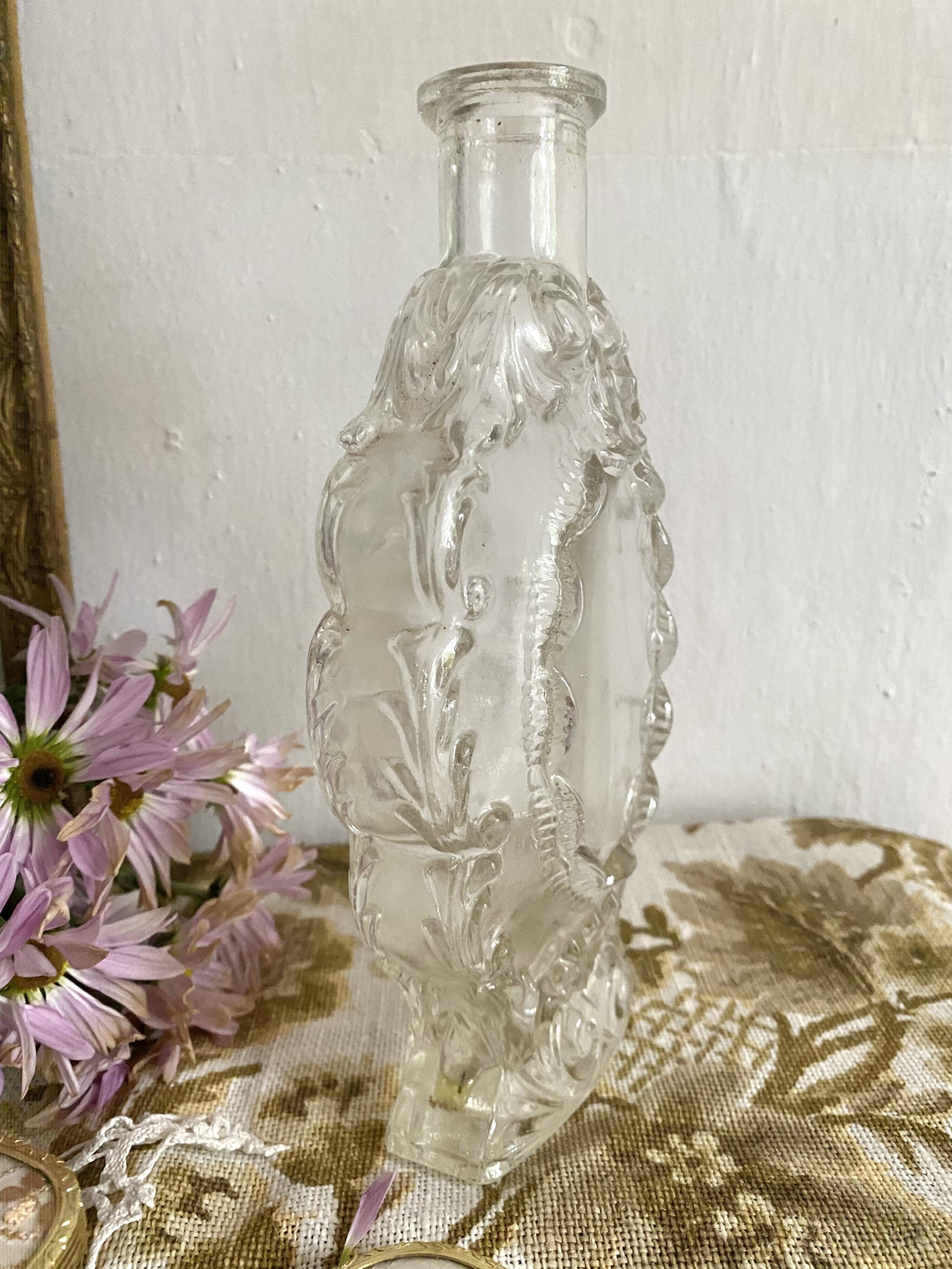 Antique molded glass carafe