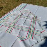 Tablecloth and 10 napkins - Basque linen