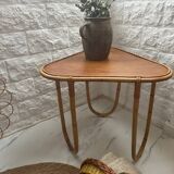 Small banbou tripod table from the 70s