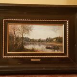 Reproduction of corot on hammered copper. helca sgdg process.