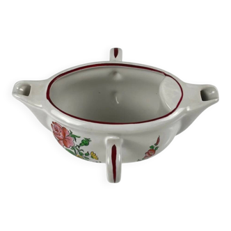 Rare double spouted sauceboat model Réverbère by KG Lunéville