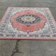 Kasan burgundy red combed wool oriental rug 200x300cm