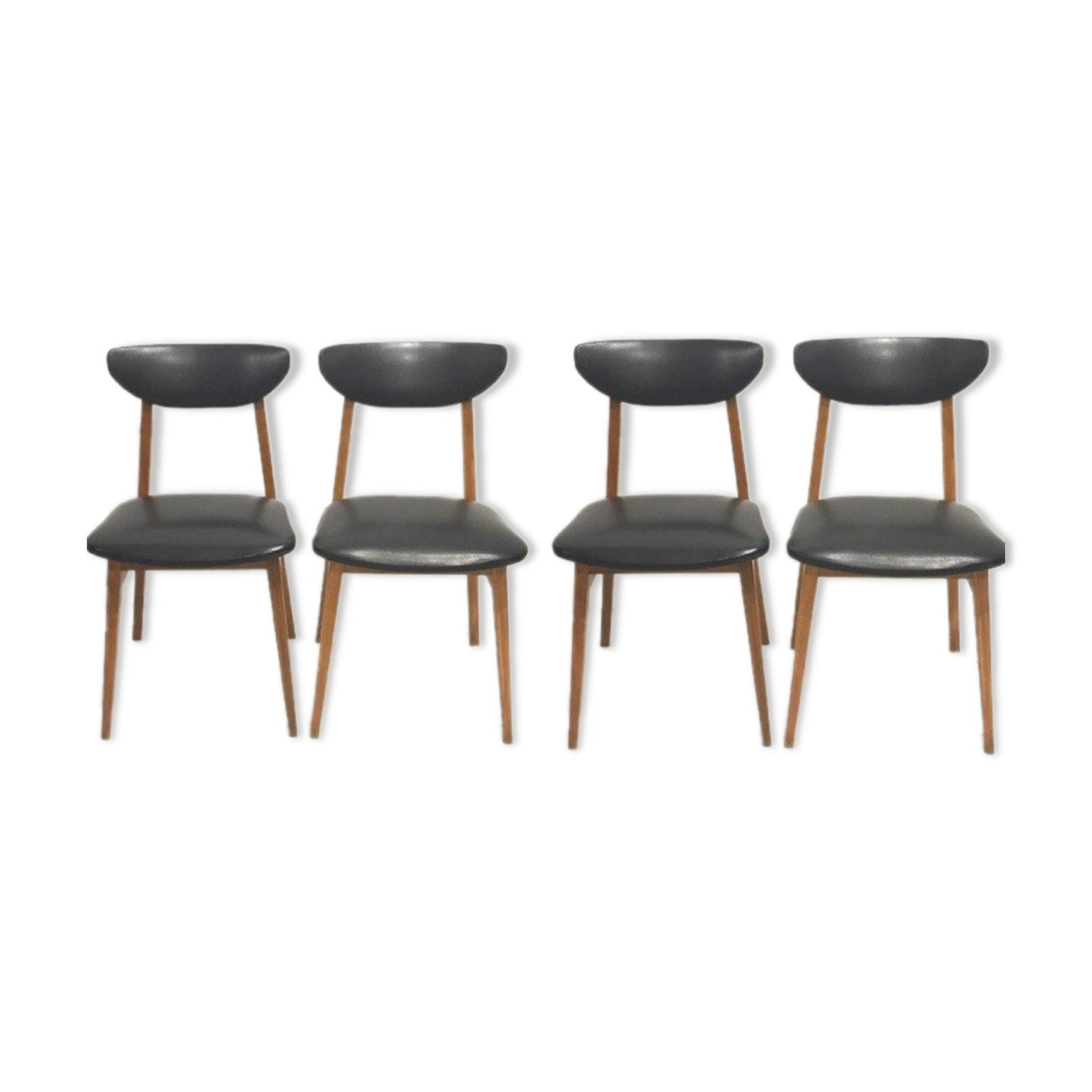Series of 4 Scandinavian chairs