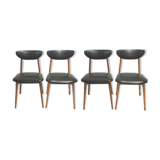 Series of 4 Scandinavian chairs