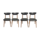 Series of 4 Scandinavian chairs