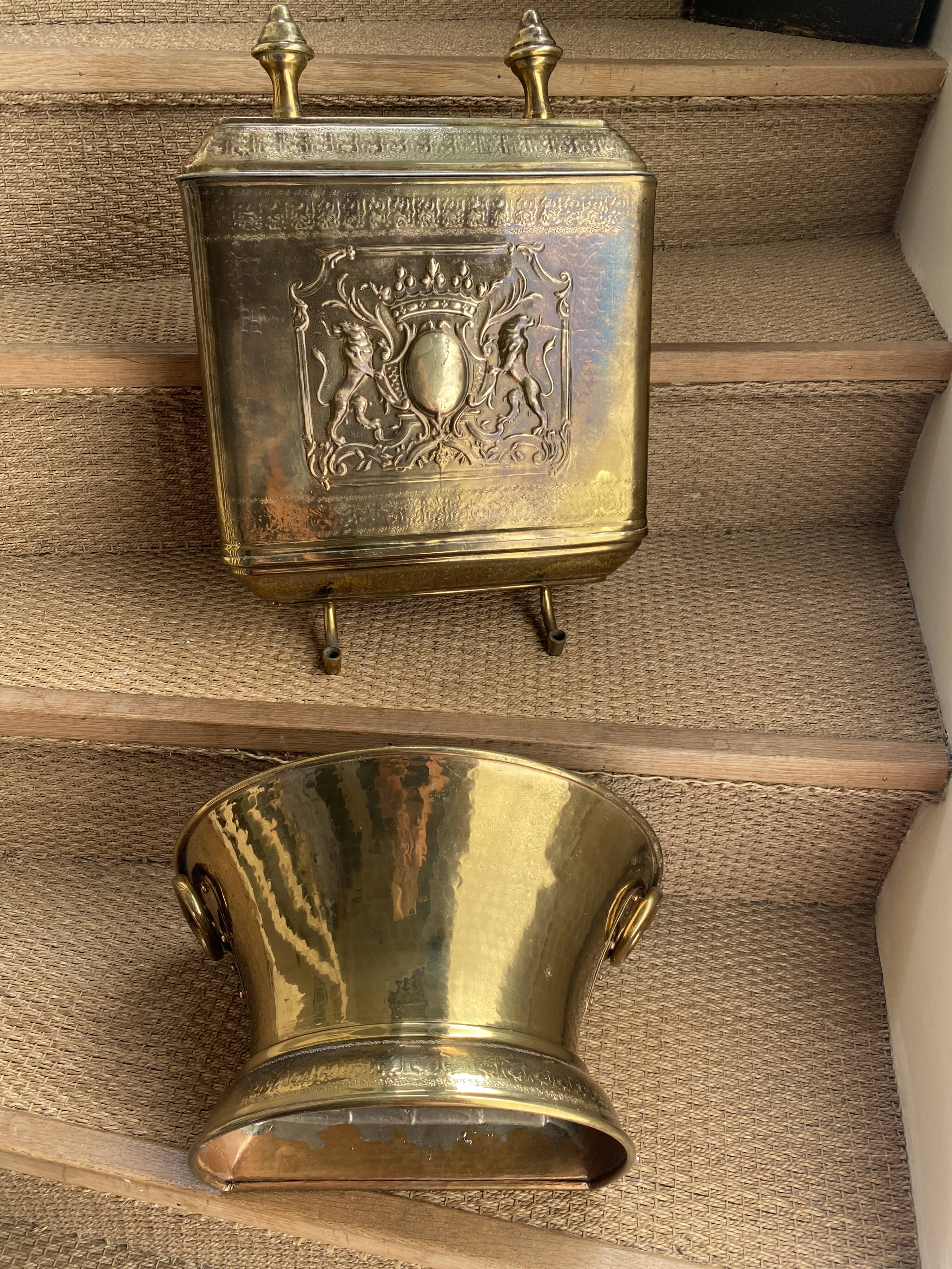 Copper fountain decoration