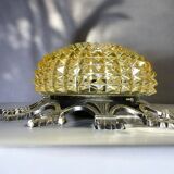 Large ornate Regency style flush mount lamp