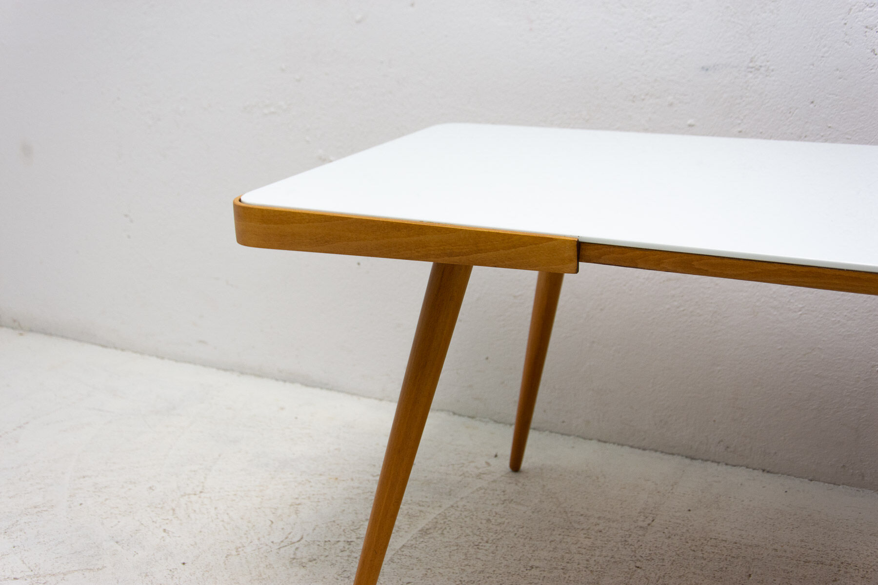 Opaxite glass coffee table, 1960´s, Czechoslovakia