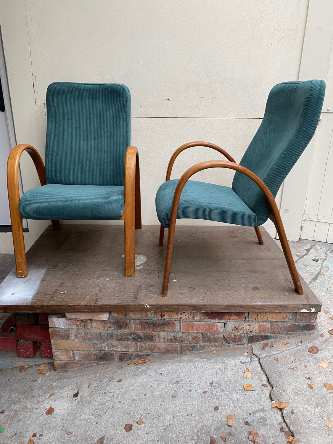 Pair of Baumann armchairs