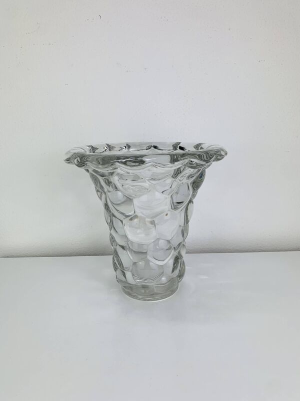 Vase Art déco nid d'abeille par Pierre D'Avesn