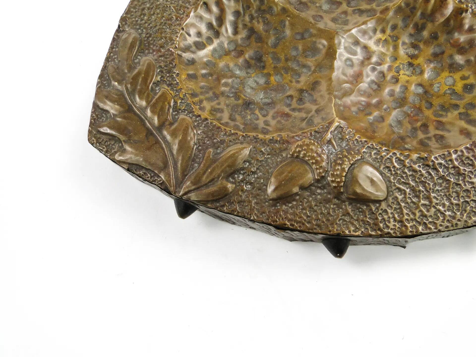 Organisateur de bureau Art Nouveau, cuivre martelé, Allemagne, début du 20e siècle