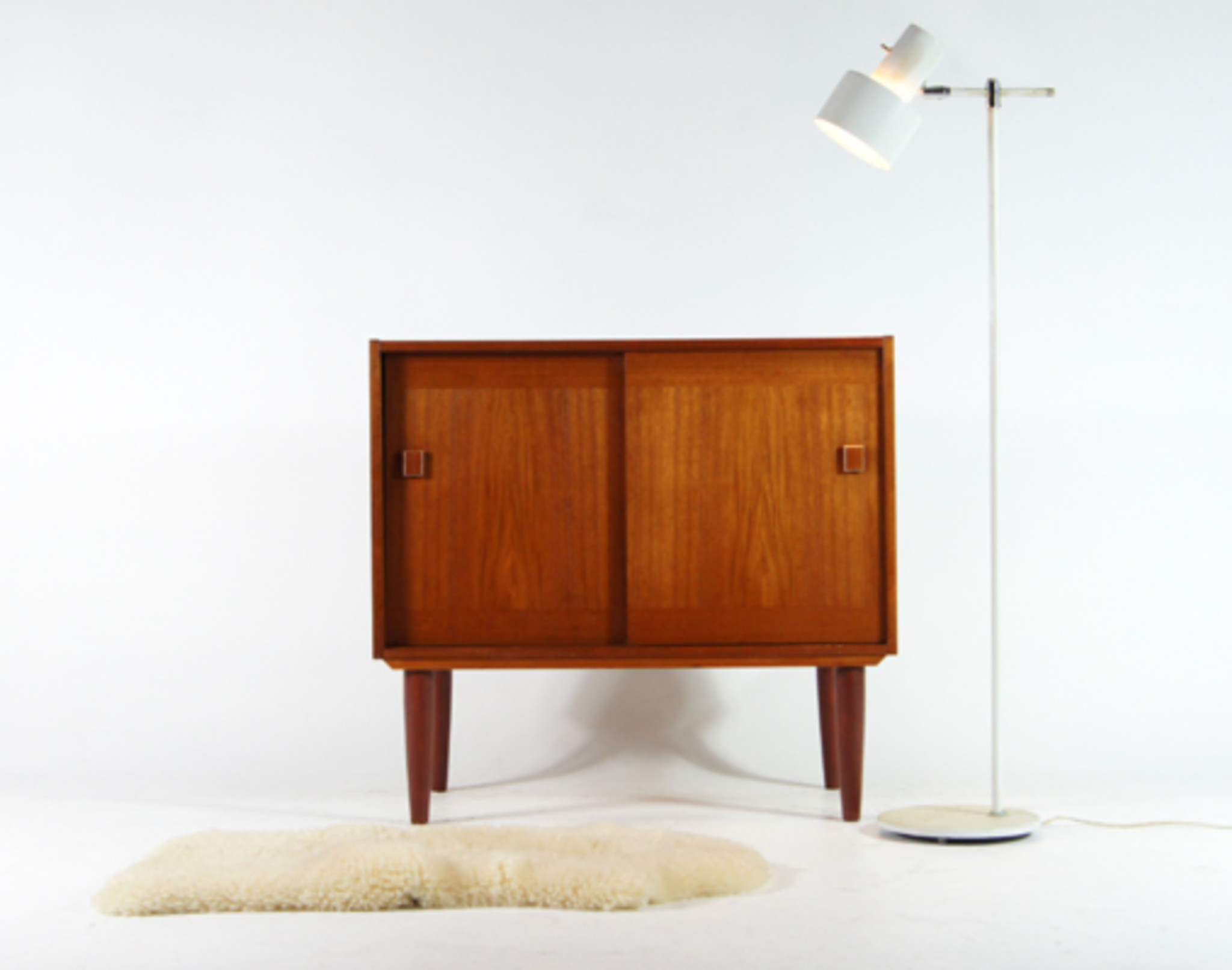 Vintage Danish retro hi-fi furniture in rosewood