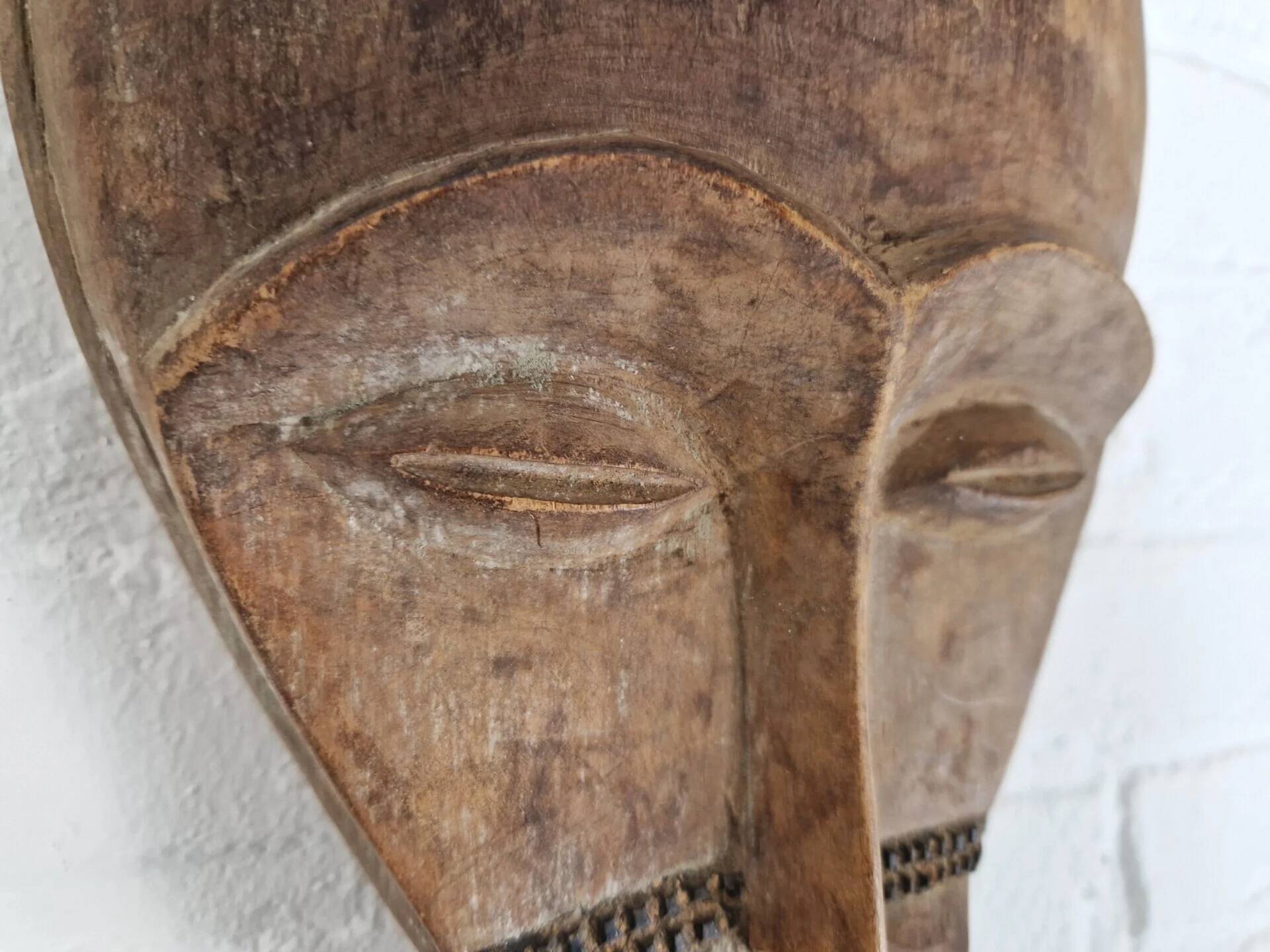 20th century carved African tribal mask