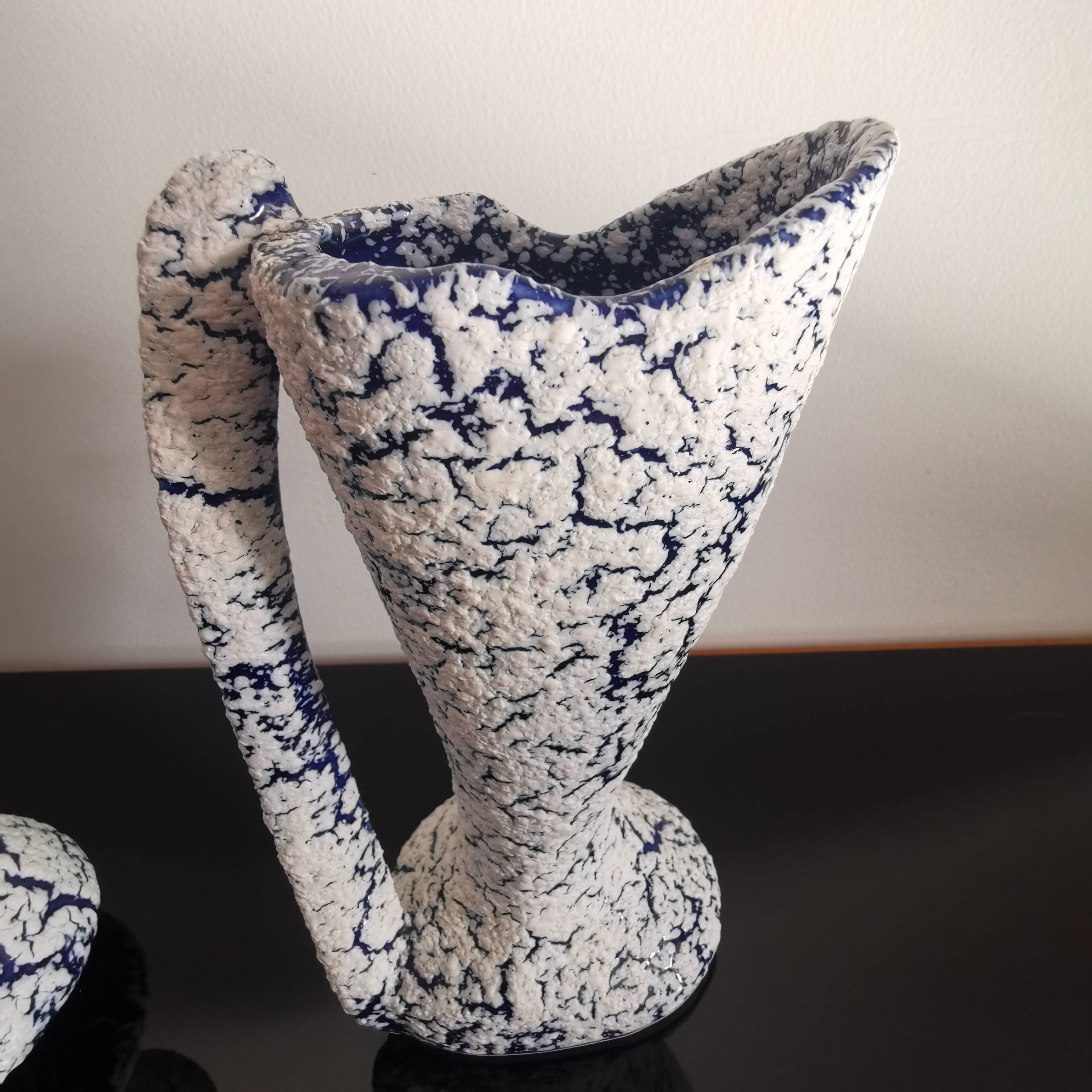 3 ceramic vases “Grès des neiges” France