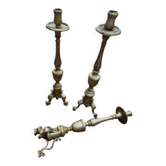 Three candelabra