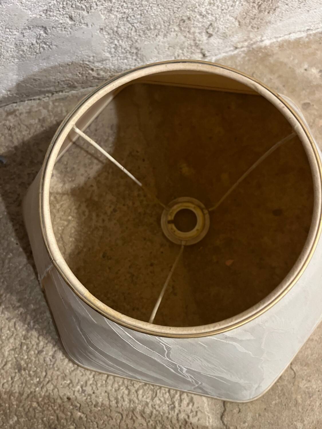 Vintage 1950s brass lamp