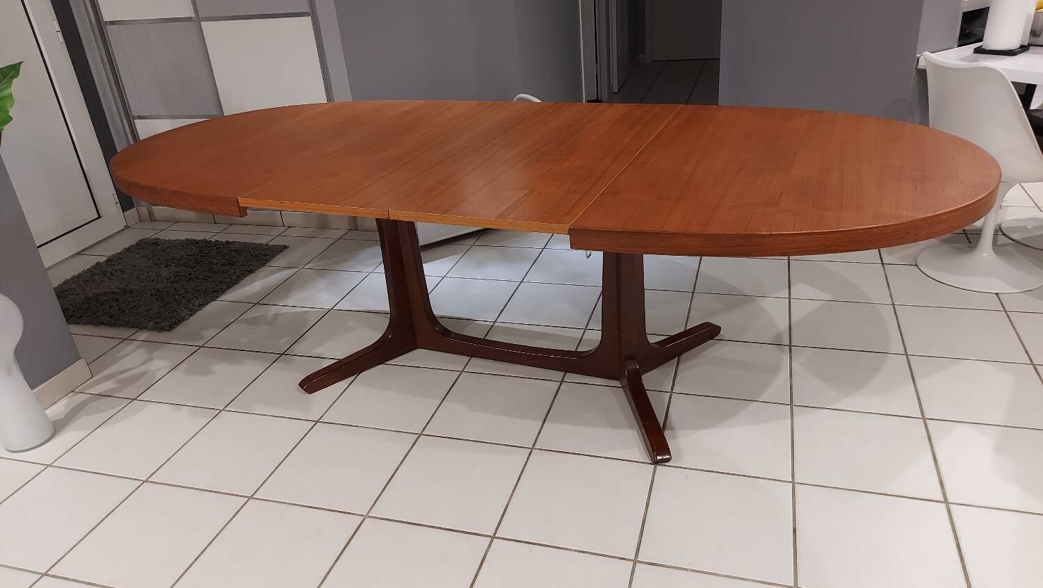 Baumann teck house extendable table vintage 1970