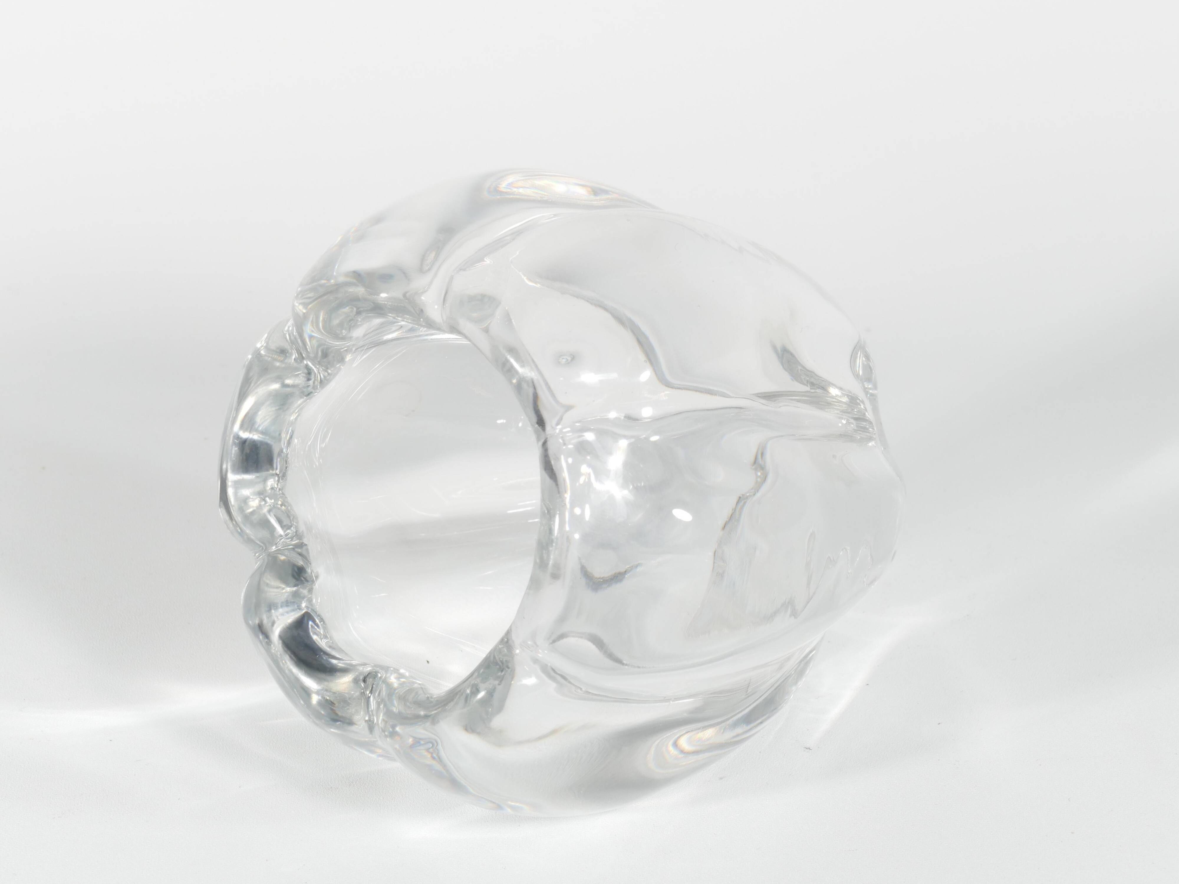 Swedish Grace Crystal Glass Vase Stella Polaris by Vicke Lindstrand for Orrefors