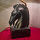 horse head lamp and jute lampshade 44x30 very good condition