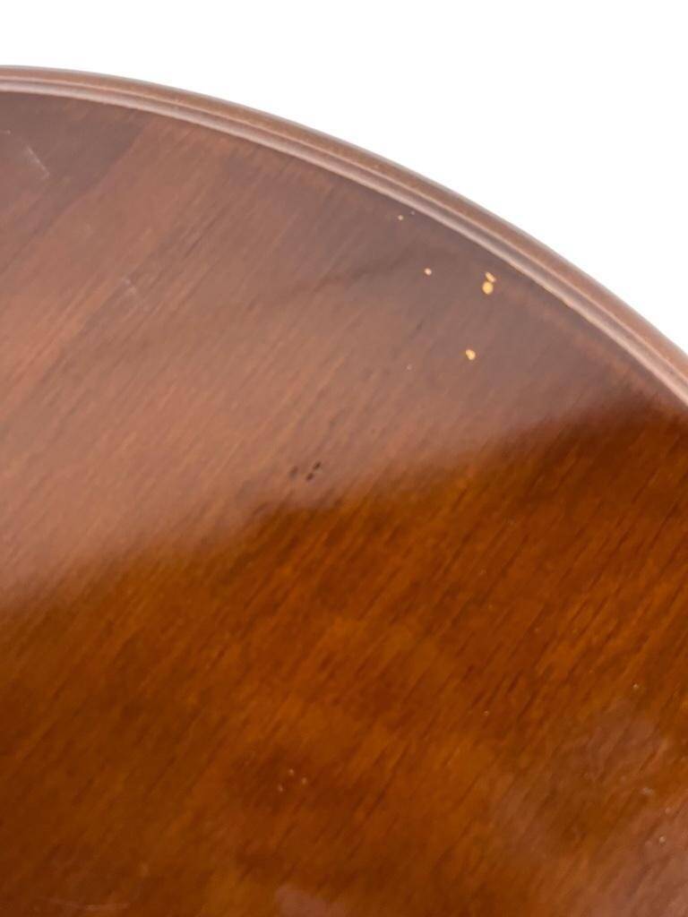 Vintage round wooden side table