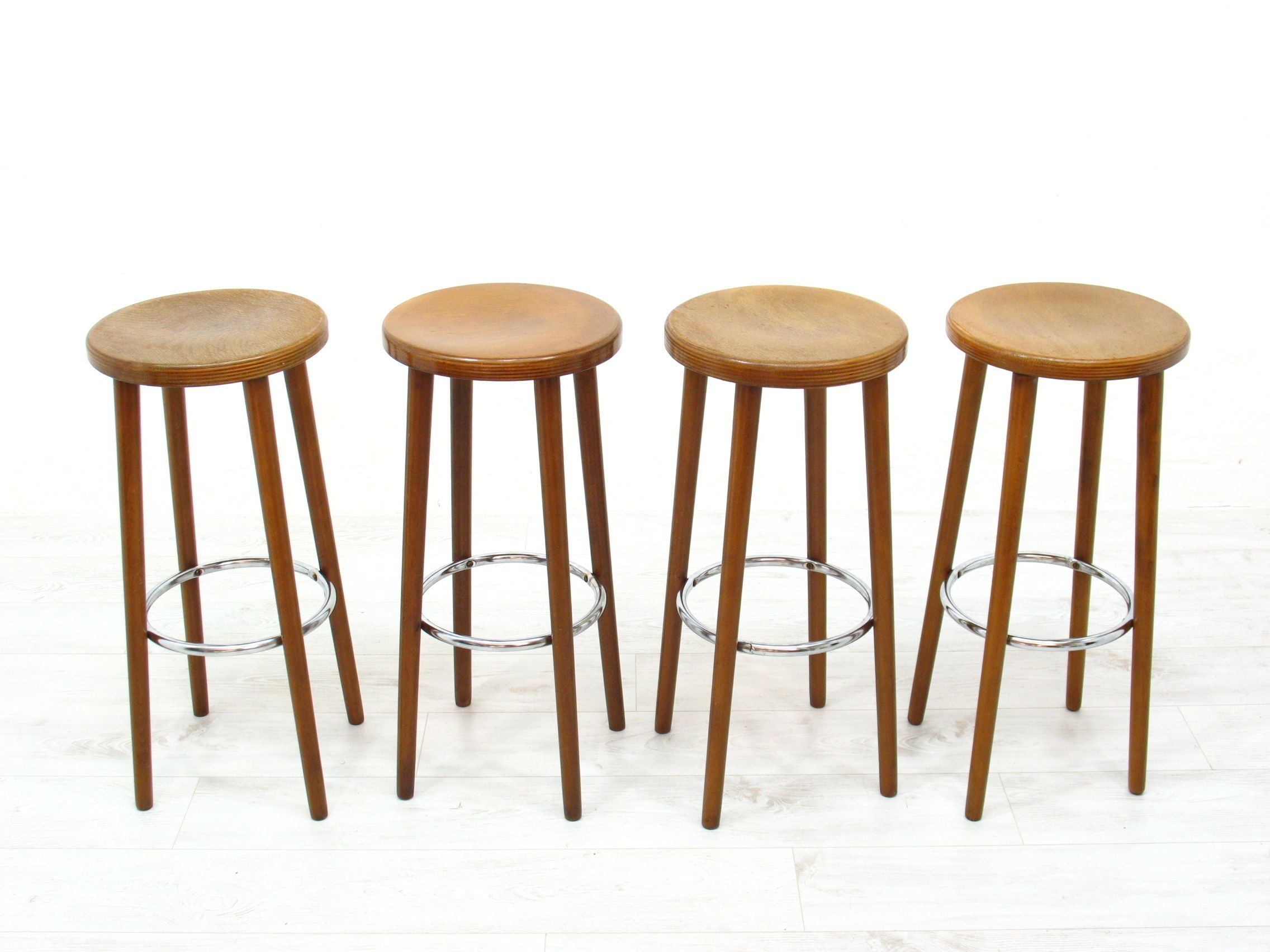 4 bar stools, 1970s