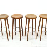 4 tabourets de bar, années 1970
