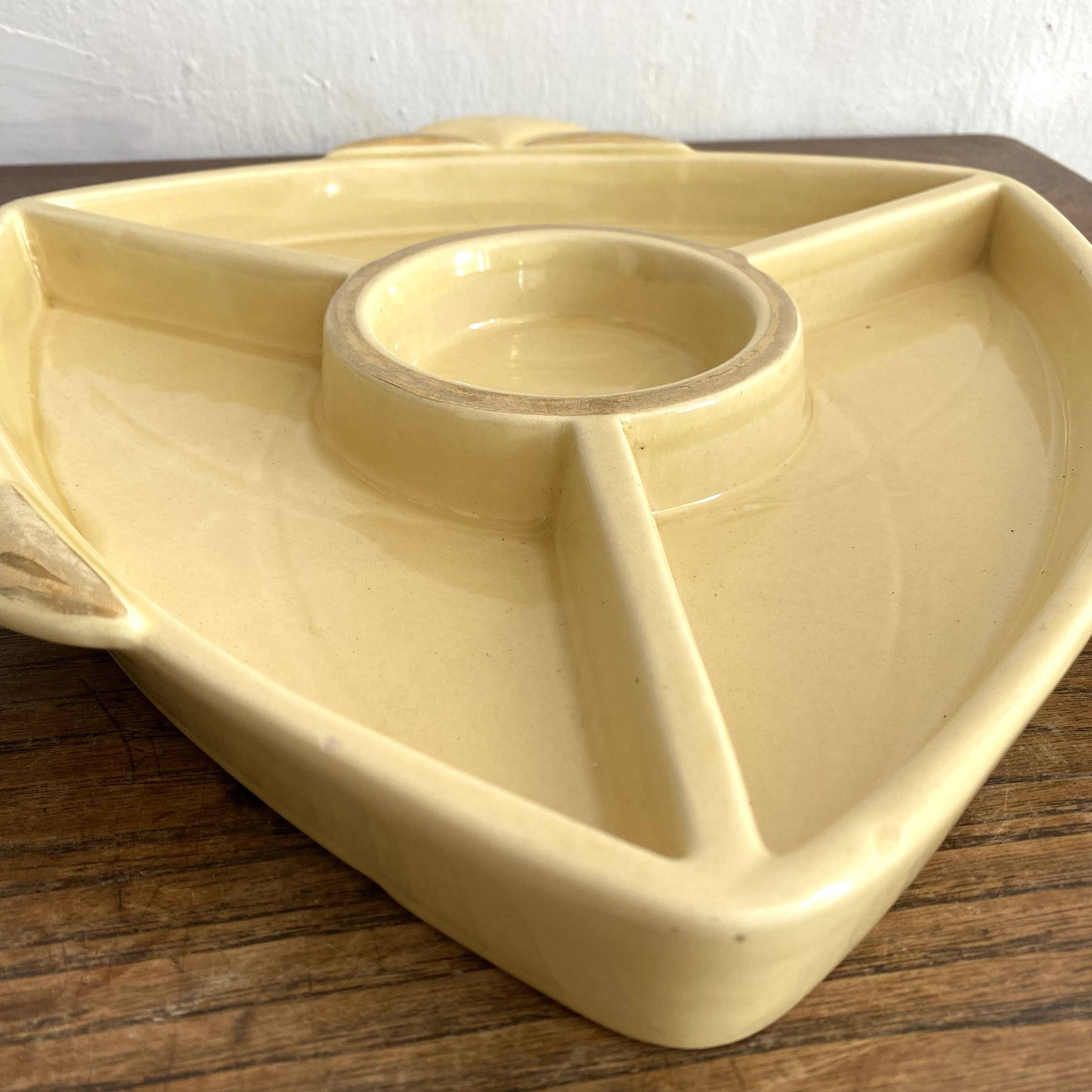 Plat de service table ou apéritif art déco 36 cm