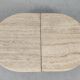 Paire de tables basse en travertin italie 1980s